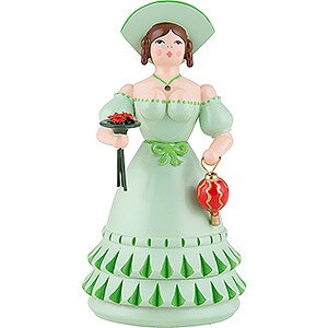 Small Figures & Ornaments everything else Biedermeier Lady in Green - 11 cm / 4.3 inch