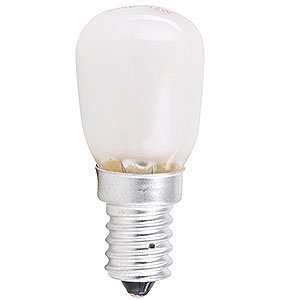 Lichterwelt Ersatzlampen Birnenlampe gefrostet - Sockel E14 - 230V/15W