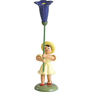 Kleine Figuren & Miniaturen Blumenkinder Blumenkind Enzian, farbig - 12 cm
