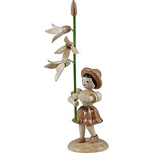 Kleine Figuren & Miniaturen Blumenkinder Blumenkind Forsythie, natur - 12 cm