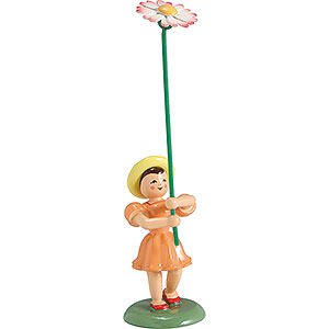 Kleine Figuren & Miniaturen Blumenkinder Blumenkind Gnseblmchen , farbig - 12 cm