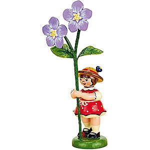 Kleine Figuren & Miniaturen Hubrig Blumenkinder Blumenkind Mdchen mit Flachs - 11 cm