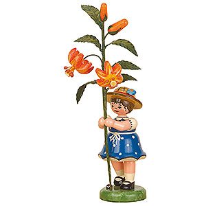 Kleine Figuren & Miniaturen Hubrig Blumenkinder Blumenkind Mädchen Lilie - 17 cm