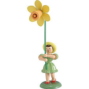Kleine Figuren & Miniaturen Blumenkinder Blumenkind Narzisse, farbig - 12 cm