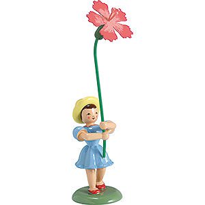 Kleine Figuren & Miniaturen Blumenkinder Blumenkind Nelke, farbig - 12 cm