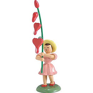 Kleine Figuren & Miniaturen Blumenkinder Blumenkind Tränendes Herz, farbig - 12 cm