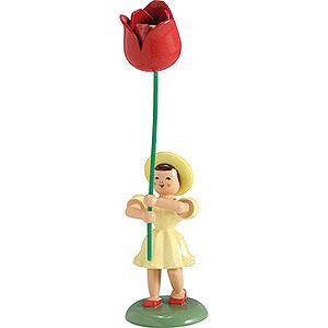 Kleine Figuren & Miniaturen Blumenkinder Blumenkind Tulpe, farbig - 12 cm