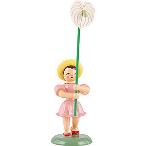 Kleine Figuren & Miniaturen Blumenkinder Blumenkind mit Anthurie, farbig - 11,5 cm