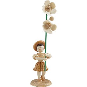Kleine Figuren & Miniaturen Blumenkinder Blumenkind mit Butterblume, natur - 12 cm