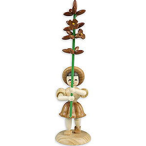 Kleine Figuren & Miniaturen Blumenkinder Blumenkind mit Lavendel, natur - 11,5 cm