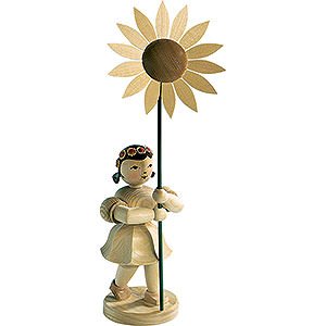 Kleine Figuren & Miniaturen Blumenkinder Blumenkind mit Sonnenblume, natur - 20 cm