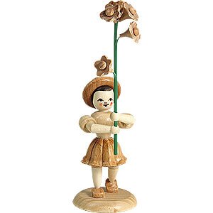 Kleine Figuren & Miniaturen Blumenkinder Blumenkind mit Vergissmeinnicht - 11,5 cm