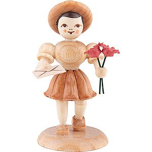 Kleine Figuren & Miniaturen Blumenkinder Blumenmdchen Gratulant, natur - 6,6 cm