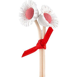  Bouquet of 2 Flowers - 6 cm / 2.4 inch