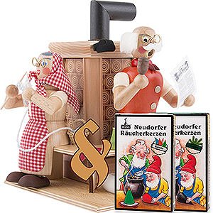 Specials Bundle - Smoker Grandparents at Tiled Stove plus two packs of incense