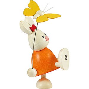 Gift Ideas Easter Bunny Emma with Butterfly - 9 cm / 3.5 inch