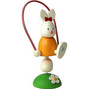 Gift Ideas Easter Bunny Emma with Skipping Rope - 7 cm / 2.8 inch