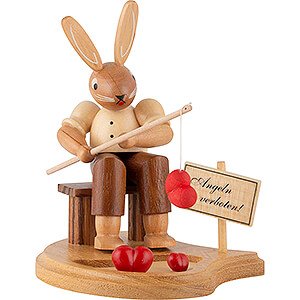 Small Figures & Ornaments Easter World Bunny Fisherman - 11 cm / 4 inch