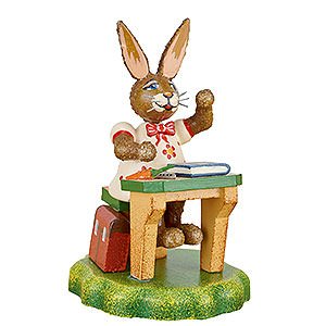 Small Figures & Ornaments Hubrig Rabbits Country Bunny School Diligent Lieschen - 8 cm / 3 inch