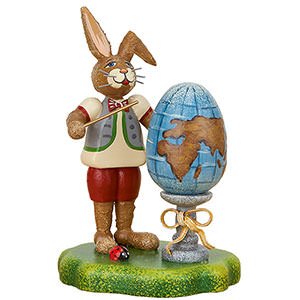 Small Figures & Ornaments Hubrig Rabbits Country Bunny School Our Master Student - 8 cm / 3.1 inch
