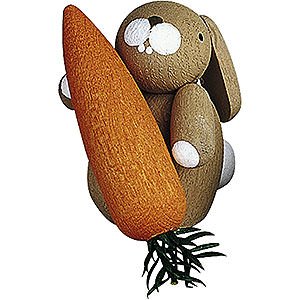 Small Figures & Ornaments Günter Reichel Easter Bunnies Bunny with Carrot - 3 cm / 1.2 inch