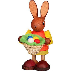 Small Figures & Ornaments Easter World Bunny with Easter Nest - 8,5 cm / 3.3 inch