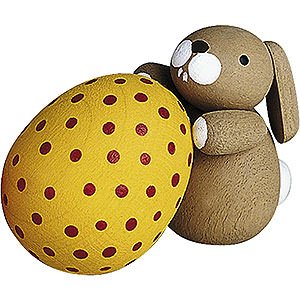 Small Figures & Ornaments Günter Reichel Easter Bunnies Bunny with Egg - 2,7 cm / 1.1 inch