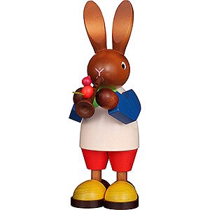 Small Figures & Ornaments Easter World Bunny with Flute - 22,5 cm / 8.9 inch