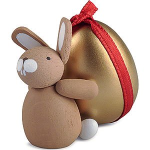 Small Figures & Ornaments Easter World Bunny with Golden Egg - 3,5 cm / 1.4 inch