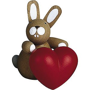 Gift Ideas Heartfelt Wish Bunny with Heart - 3 cm / 1.2 inch