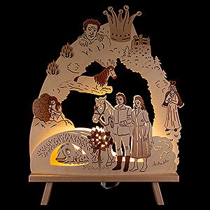 World of Light Light Triangles Candle Arch - “The Singing Ringing Tree” - 3041 cm / 11.816.1 inch (LED powered)