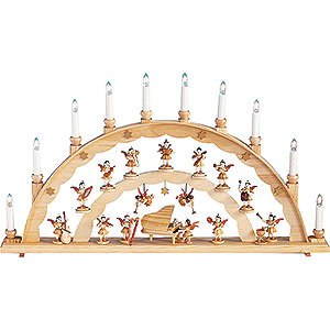 Candle Arches All Candle Arches Candle Arch - Angel at the Piano with Two Floating Angels - Natural - 70x40 cm / 27.5x15.7 inch
