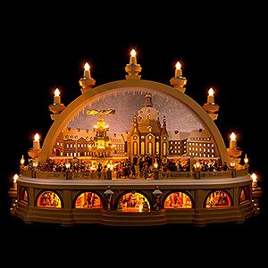 Candle Arches Illuminated inside Candle Arch - Christmas Market of Dresden - 2nd Limited Edition - 81x31x52 cm / 32x12x20 inch