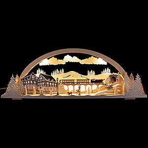 Candle Arches All Candle Arches Candle Arch - Diorama Winterland Ore Mountains with Snow - 72x24 cm / 28.3x9.4 inch