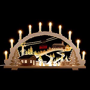 Candle Arches Illuminated inside Candle Arch - Fichtelberg - 70x42 cm / 27.6x16.5 inch