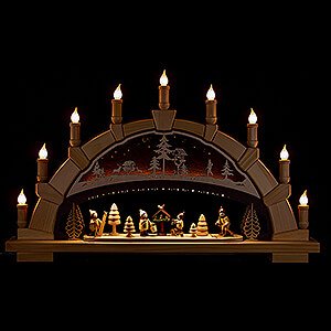 Candle Arches All Candle Arches Candle Arch - Forest with Winter Children - 66x40 cm / 26x15.7 inch