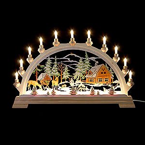 Candle Arches All Candle Arches Candle Arch - Forester's House, Colored - 65x40 cm / 26x17.5 inch