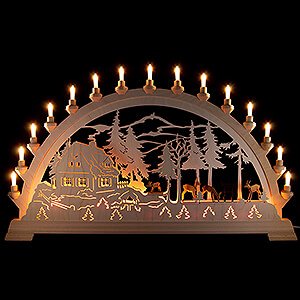 Candle Arches All Candle Arches Candle Arch - Forester's House with Deer - 84x49 cm / 33.1x19.3 inch