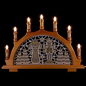 Candle Arches All Candle Arches Candle Arch - Miner & Angel - Embroidery White/Gold - 49x36 cm / 19.3x14.2 inch