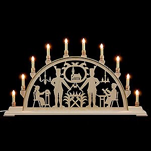 Candle Arches All Candle Arches Candle Arch - Miner with Church - 78x42 cm / 31x17 inch
