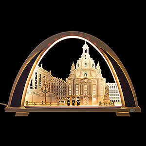 Candle Arches Country & Landscape Candle Arch - NEW LINE - Dresden Church - 53x31 cm / 20.9x12.2 inch