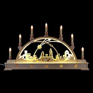 Candle Arches Illuminated inside Candle Arch - 'Nativity' - 63x35 cm / 25.6x13.8 inch
