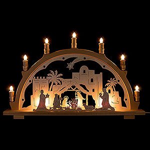 Candle Arches Illuminated inside Candle Arch - Nativity - 66x41 cm / 26x16.1 inch
