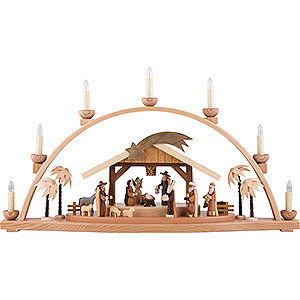 Candle Arch - Nativity Natural, Electric (66×36 cm/26×14in) by Knuth Neuber