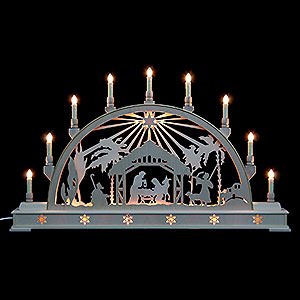 Candle Arches All Candle Arches Candle Arch - Nativity Scene with Star and Base - 78x45 cm / 31x18 inch