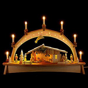 Candle Arches All Candle Arches Candle Arch - Nativity with Moving Figurines - 76x52 cm / 29.9x20.5 inch