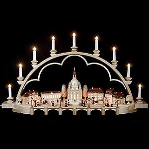 Candle Arches Illuminated inside Candle Arch - Old Dresden- 230 Volt - 103 cm / 41 inch