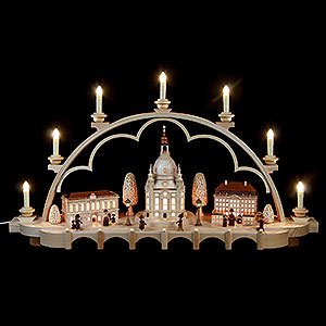 Candle Arches Illuminated inside Candle Arch - Old Dresden - 80 cm / 31 inch - 120 V Electr. (US-Standard)