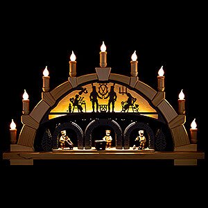Candle Arches All Candle Arches Candle Arch - Ore Mountains with Miners - 66x40 cm / 26x15.7 inch