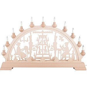 Candle Arches All Candle Arches Candle Arch - Pyramid with Carver and Lace Woman - 63x43 cm / 24.8x16.9 inch